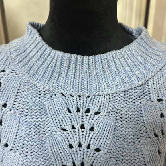 Free People Bell Song sweater Blue size L - Picture 4 of 7